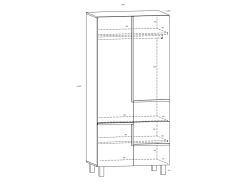 Svetainės baldų komplektas LARS 5