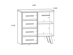 Svetainės baldų komplektas NORDIS 4