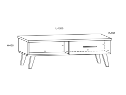 Svetainės baldų komplektas NOTTI 2
