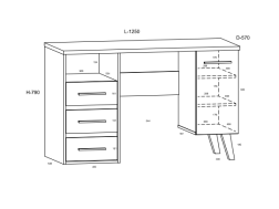Svetainės baldų komplektas NOTTI 2