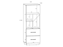 Svetainės baldų komplektas PAX 2