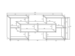 Svetainės baldų komplektas RIO 1
