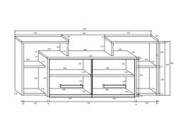 Svetainės baldų komplektas RIO 3