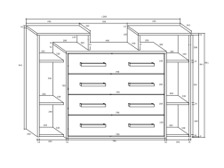 Svetainės baldų komplektas RIO 4