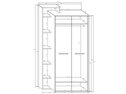 Svetainės baldų komplektas RIO 4