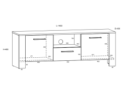 Svetainės baldų komplektas SLIDE 1