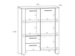Svetainės baldų komplektas SLIDE 2