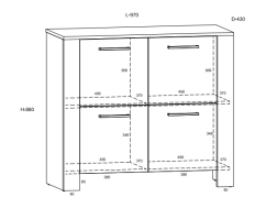 Svetainės baldų komplektas SLIDE 3