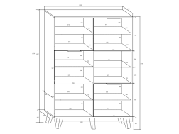 Svetainės baldų komplektas SVEN 2