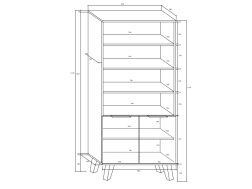 Svetainės baldų komplektas SVEN 4