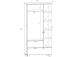 Svetainės baldų komplektas VEGAS 4