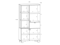 Svetainės baldų komplektas VEGAS 5