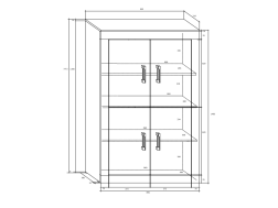 Svetainės baldų komplektas VERIN 10