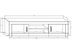 Svetainės baldų komplektas VERIN 7