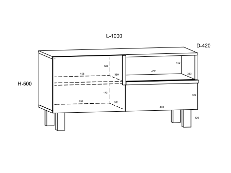Svetainės baldų komplektas LARS 3 4 Svetainės baldų komplektas LARS 3 4