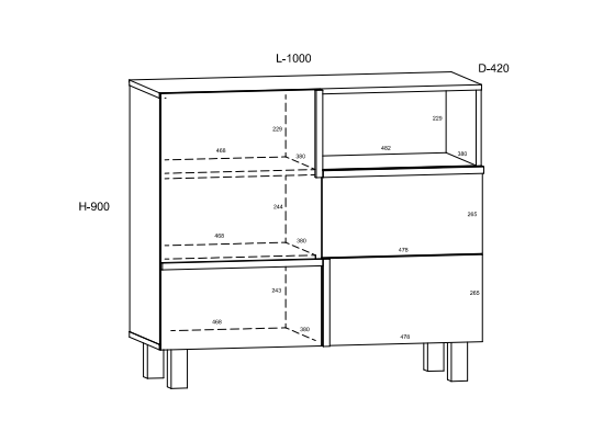 Svetainės baldų komplektas LARS 3 2 Svetainės baldų komplektas LARS 3 2