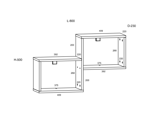 Svetainės baldų komplektas BOSS 5 4