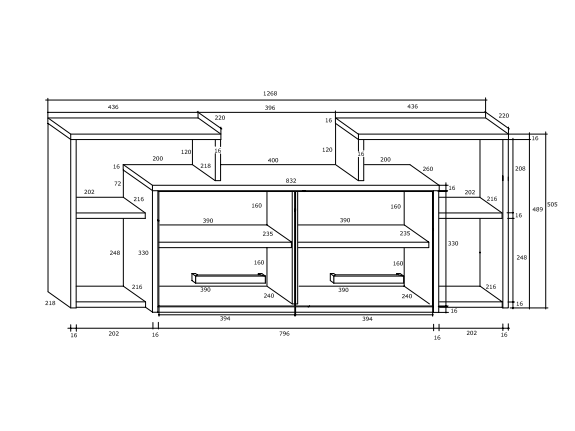 Svetainės baldų komplektas RIO 7 6