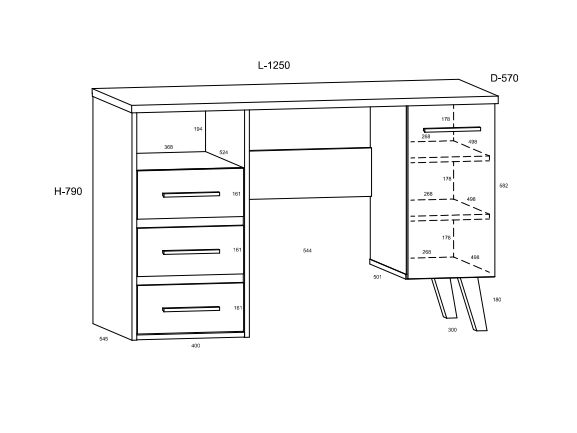 Svetainės baldų komplektas NOTTI 3 3