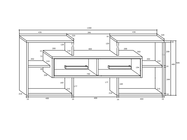 Svetainės baldų komplektas RIO 2 4
