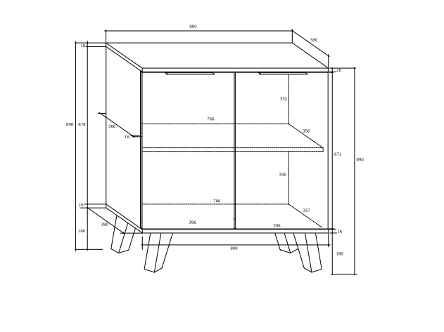 Svetainės baldų komplektas SVEN 4 2