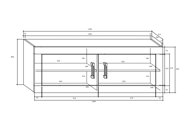 Svetainės baldų komplektas VERIN 8 1