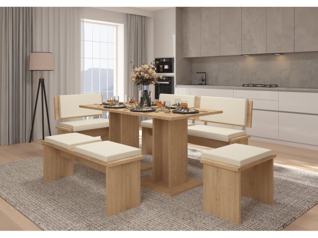 Valgomojo komplektas BOND didelis eko smėlio