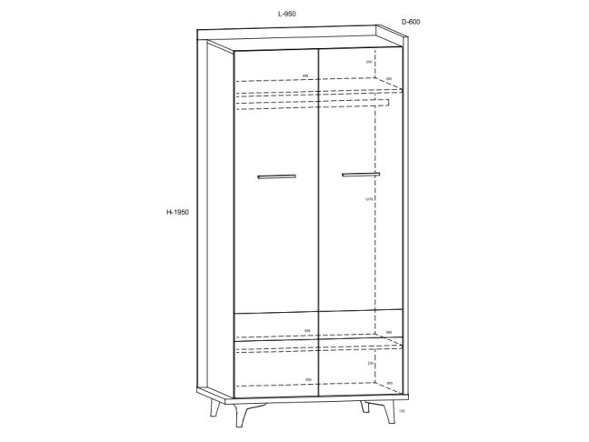 Svetainės baldų komplektas BOX 5 4