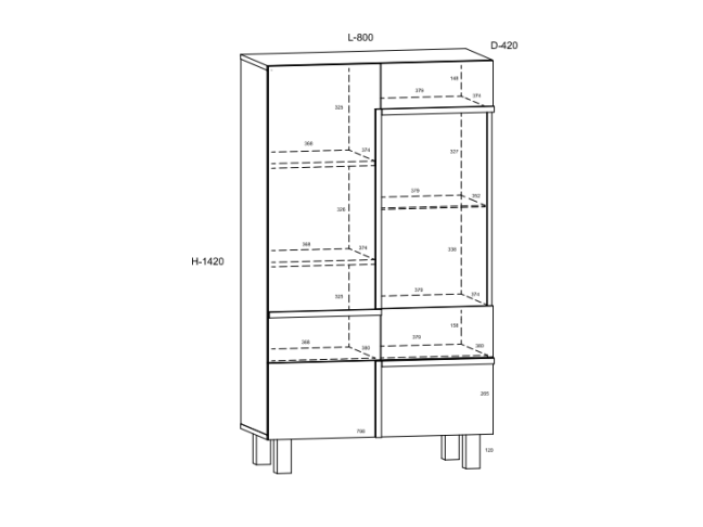 Svetainės baldų komplektas LARS 5 1