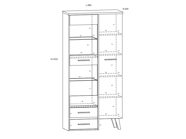 Svetainės baldų komplektas NORDIS 5 1