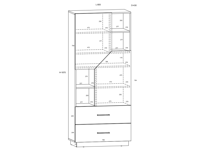 Svetainės baldų komplektas PAX 1 4
