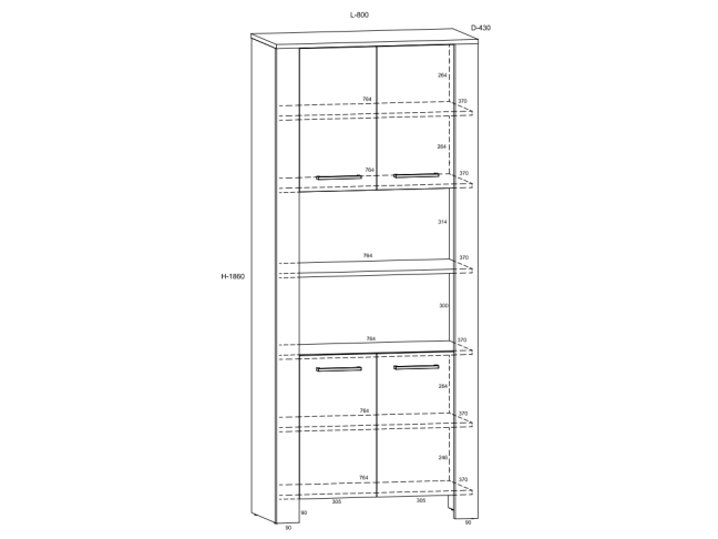 Svetainės baldų komplektas SLIDE 1 3