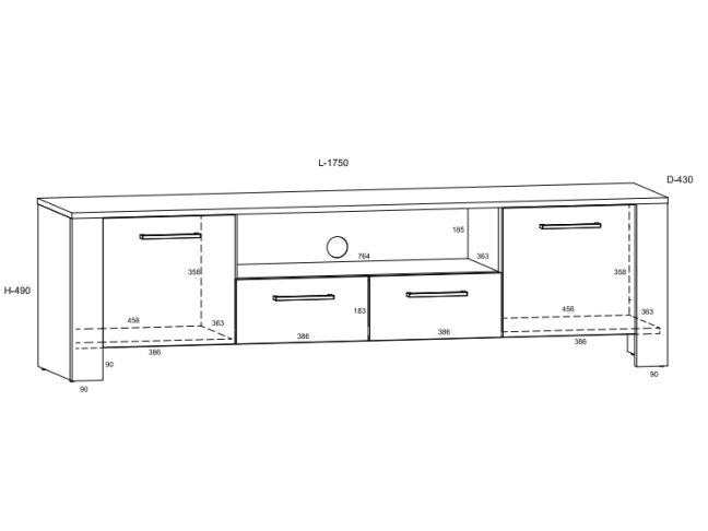 Svetainės baldų komplektas SLIDE 2 3