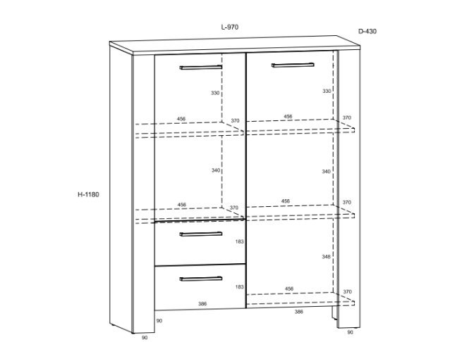 Svetainės baldų komplektas SLIDE 2 1 Svetainės baldų komplektas SLIDE 2 1