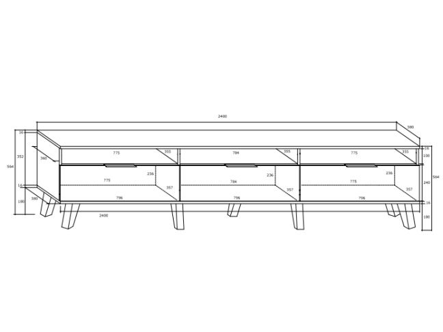 Svetainės baldų komplektas SVEN 1 3 Svetainės baldų komplektas SVEN 1 3