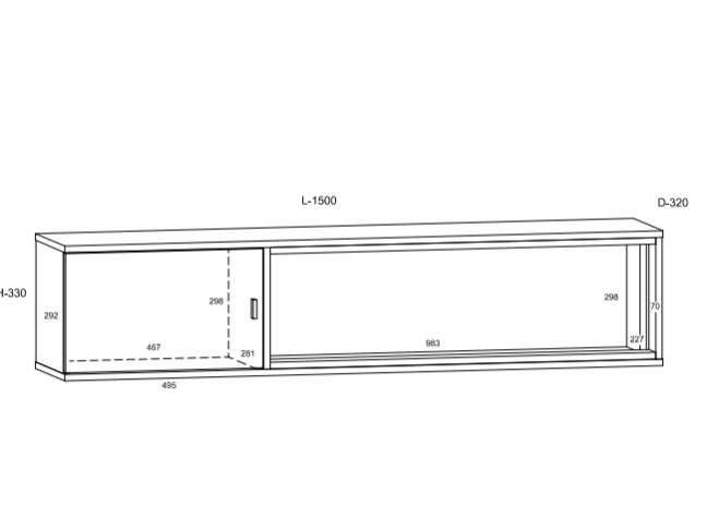 Svetainės baldų komplektas VEGAS 2 1