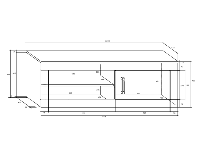 Svetainės baldų komplektas VERIN 8 4