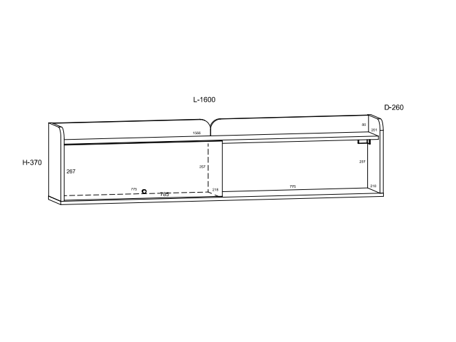 Svetainės baldų komplektas DOLCE 2 5