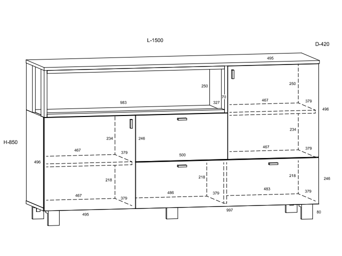 Svetainės baldų komplektas VEGAS 3 2 Svetainės baldų komplektas VEGAS 3 2