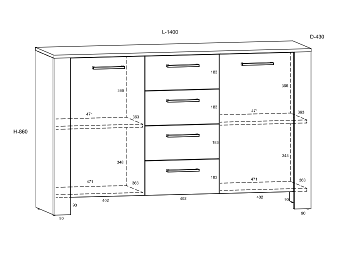 Svetainės baldų komplektas SLIDE 5 3 Svetainės baldų komplektas SLIDE 5 3