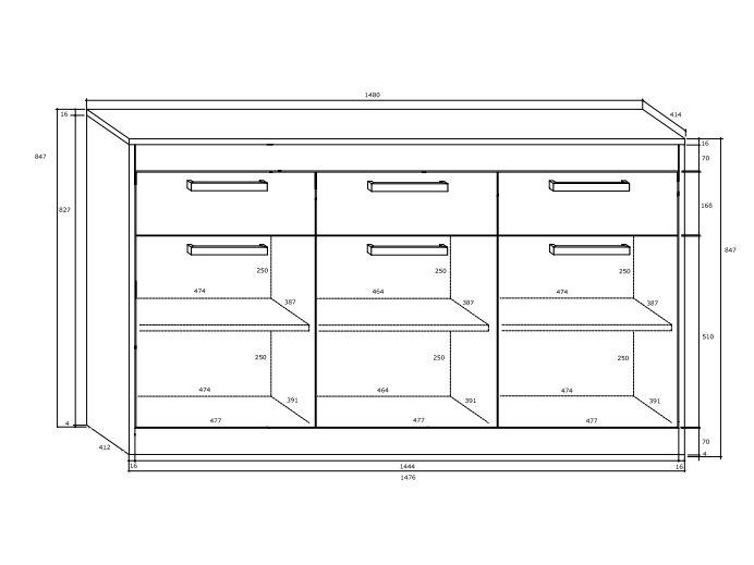 Svetainės baldų komplektas MAXIMUS 10 3
