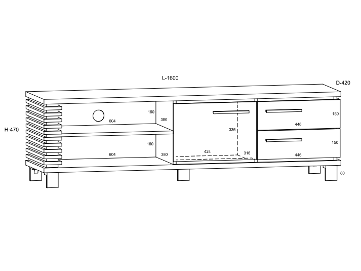 Svetainės baldų komplektas LAMIR 3 5