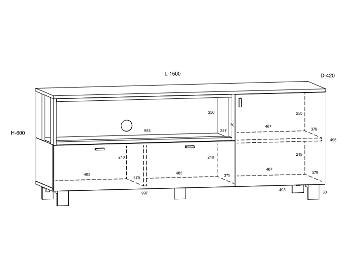 Svetainės baldų komplektas VEGAS 2 5