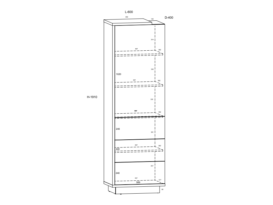 Svetainės baldų komplektas HYBRID 3 2