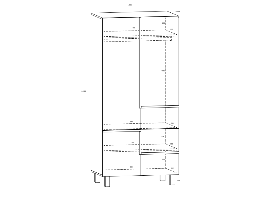 Svetainės baldų komplektas LARS 5 4