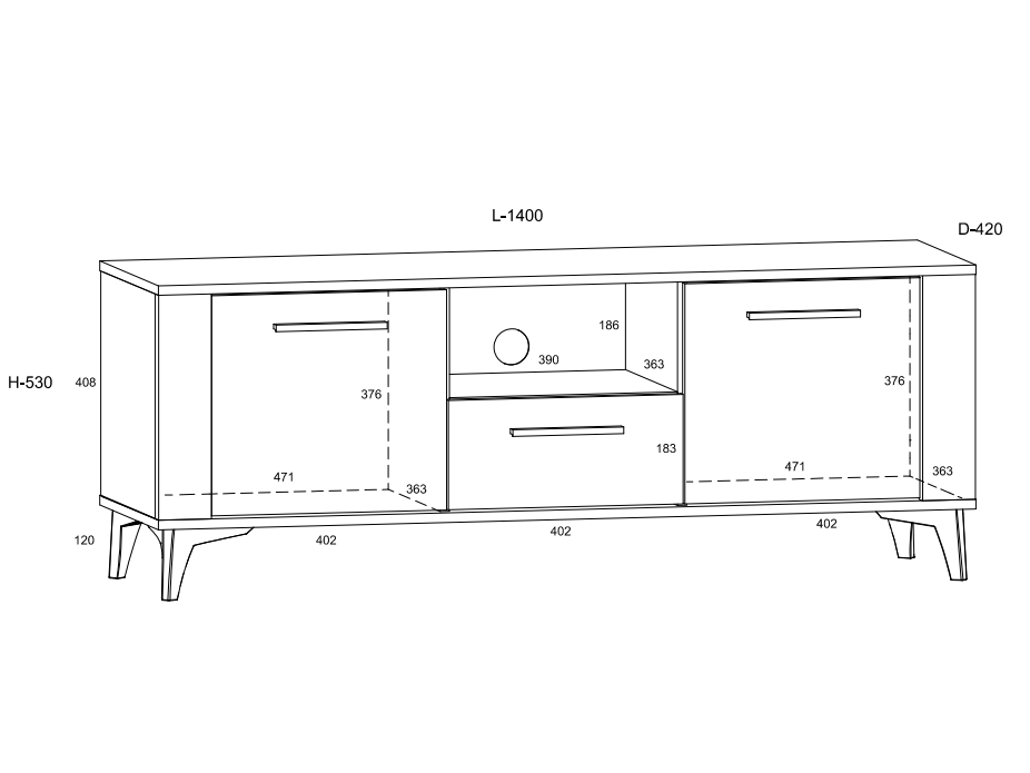 Svetainės baldų komplektas SIGMA 3 2