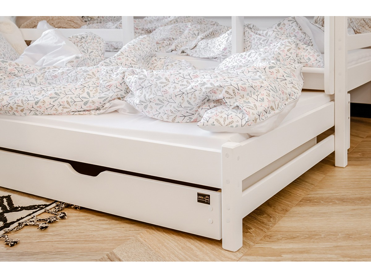 Trivietė vaikiška lova su stalčiais LUK 90x200 3 Trivietė vaikiška lova su stalčiais LUK 90x200 3