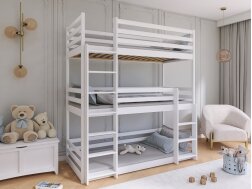 Triaukštė vaikiška lova TED 90x190