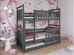 Trivietė vaikiška lova OLIWIA 80x160