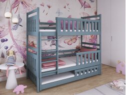 Trivietė vaikiška lova OLIWIA 80x160